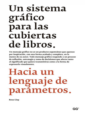 cover image of Un sistema gráfico para las cubiertas de libros